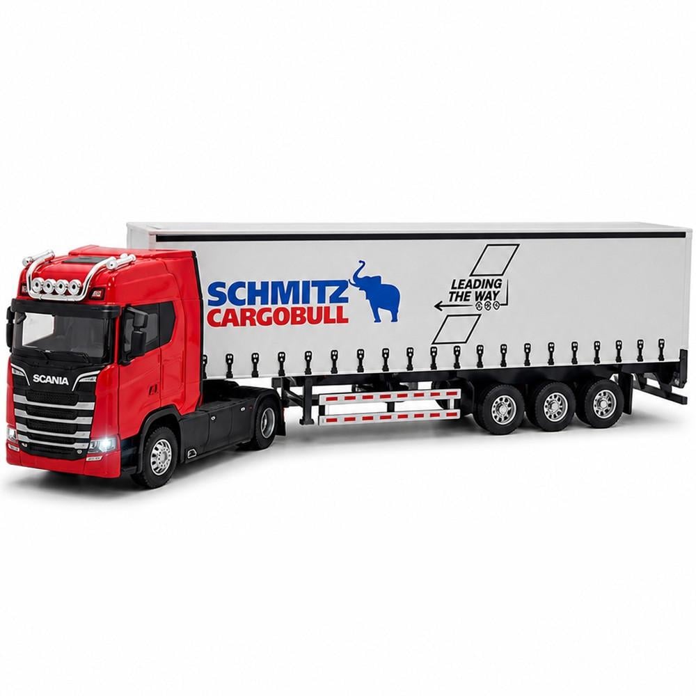 Игрушечная машинка Scania Фура с полуприцепом Schmitz Cargobull инерционная свет/звук 31 см (35046836)