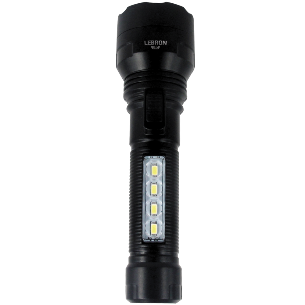 LED-фонарик ручной аккумуляторный Lebron L-HL-40 ABS Li-Ion 2/0,8W 1200 mAh Черный (28689032)