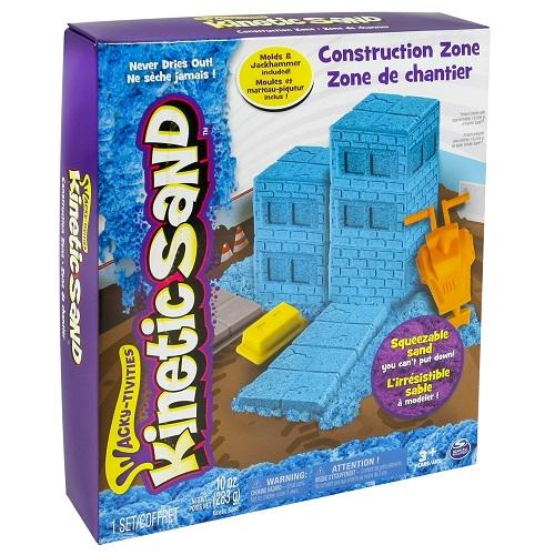 Набор песка для детского творчества KINETIC SAND Construction Zone 283 г Голубой (135835)