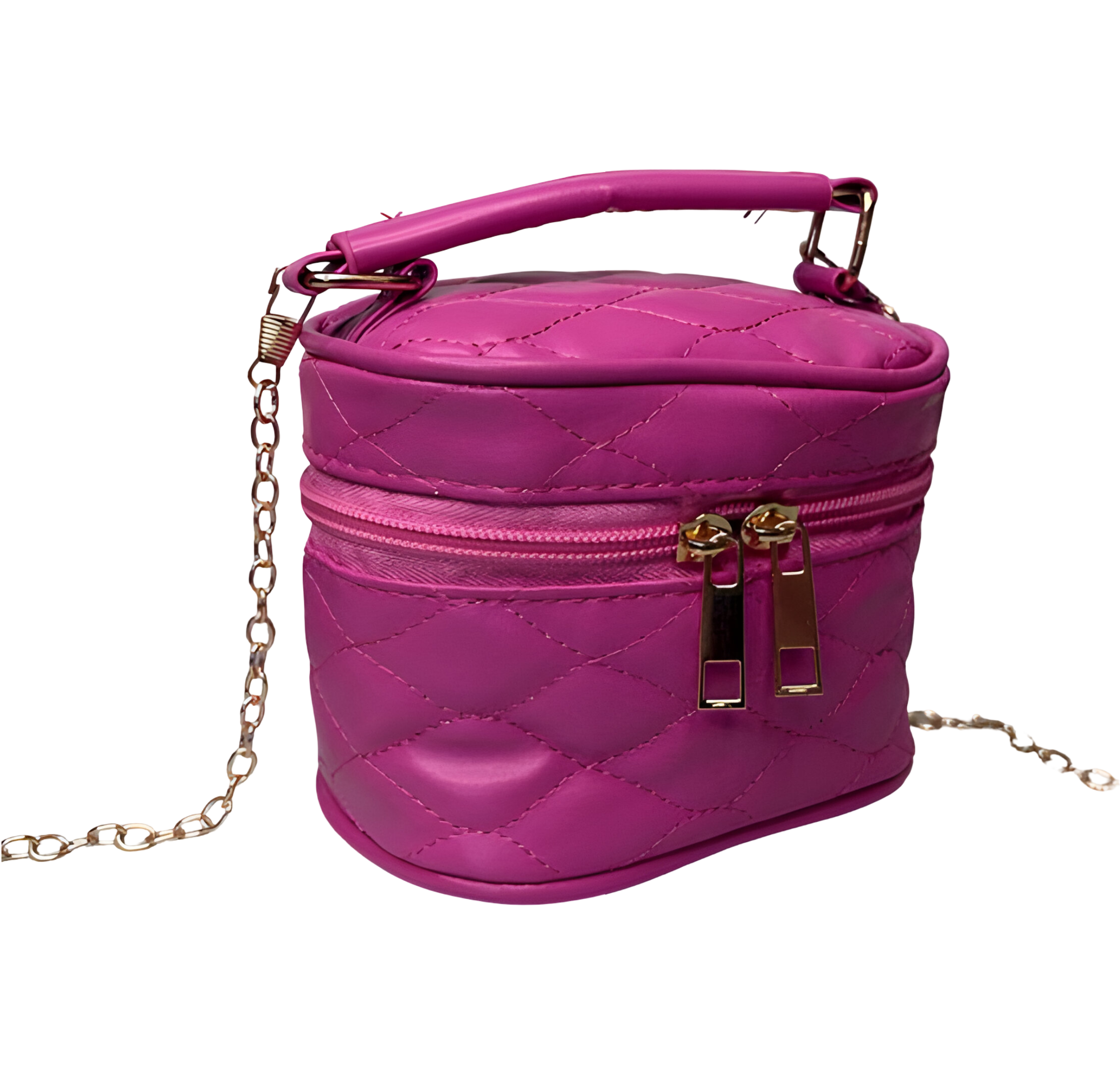 Дитяча сумка стьобана з ручкою Малиновий (24-553) Дитяча сумка стьобана з ручкою Малиновий (24-553)