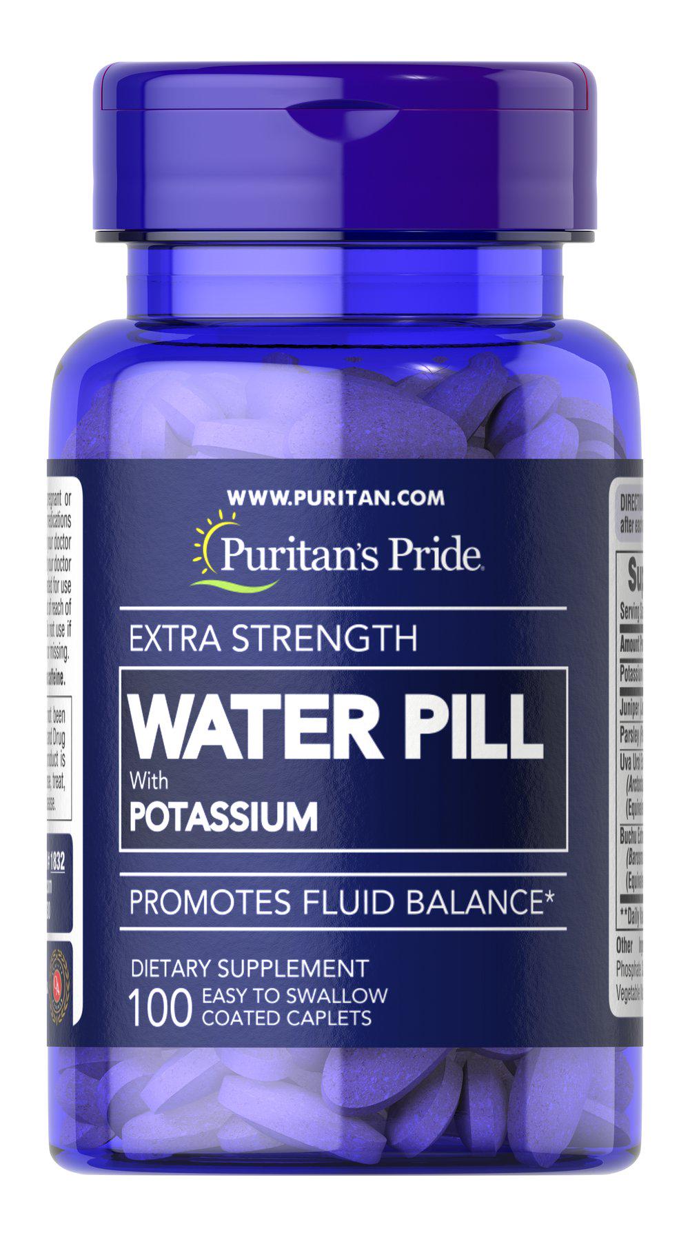 Урологічний препарат Puritan's Pride Water pill With Potassium Extra Strength 100 Caps