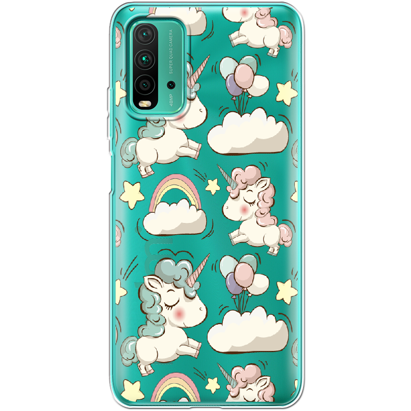 Чохол BoxFace Xiaomi Redmi 9T Unicorns Прозорий силікон (41685-cc2-41685)