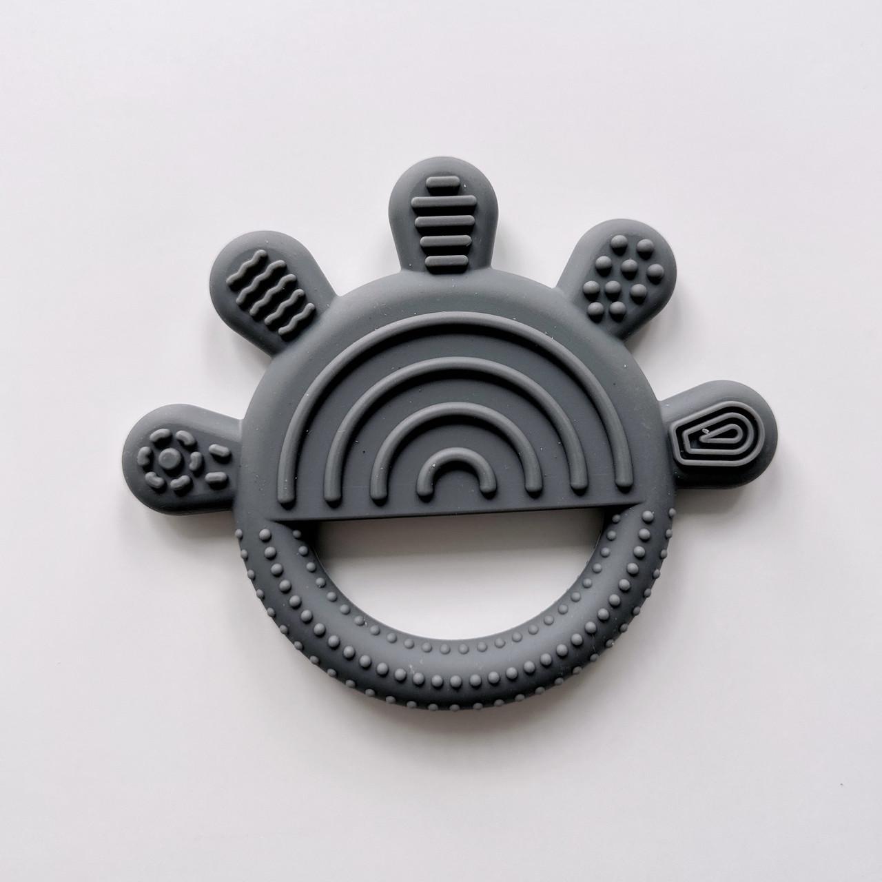 Прорізувач силіконовий міні Баловень Handy Dark Gray