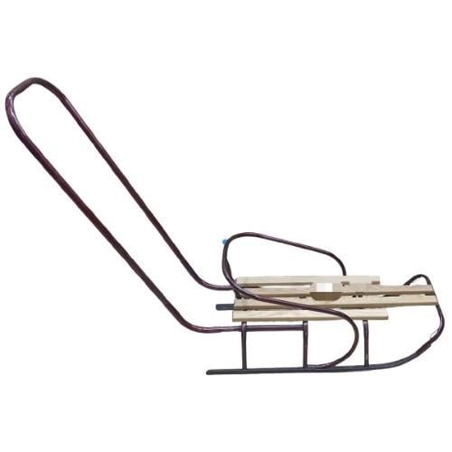 Санки детские Днепр с толкателем Бордовый (2381385932)