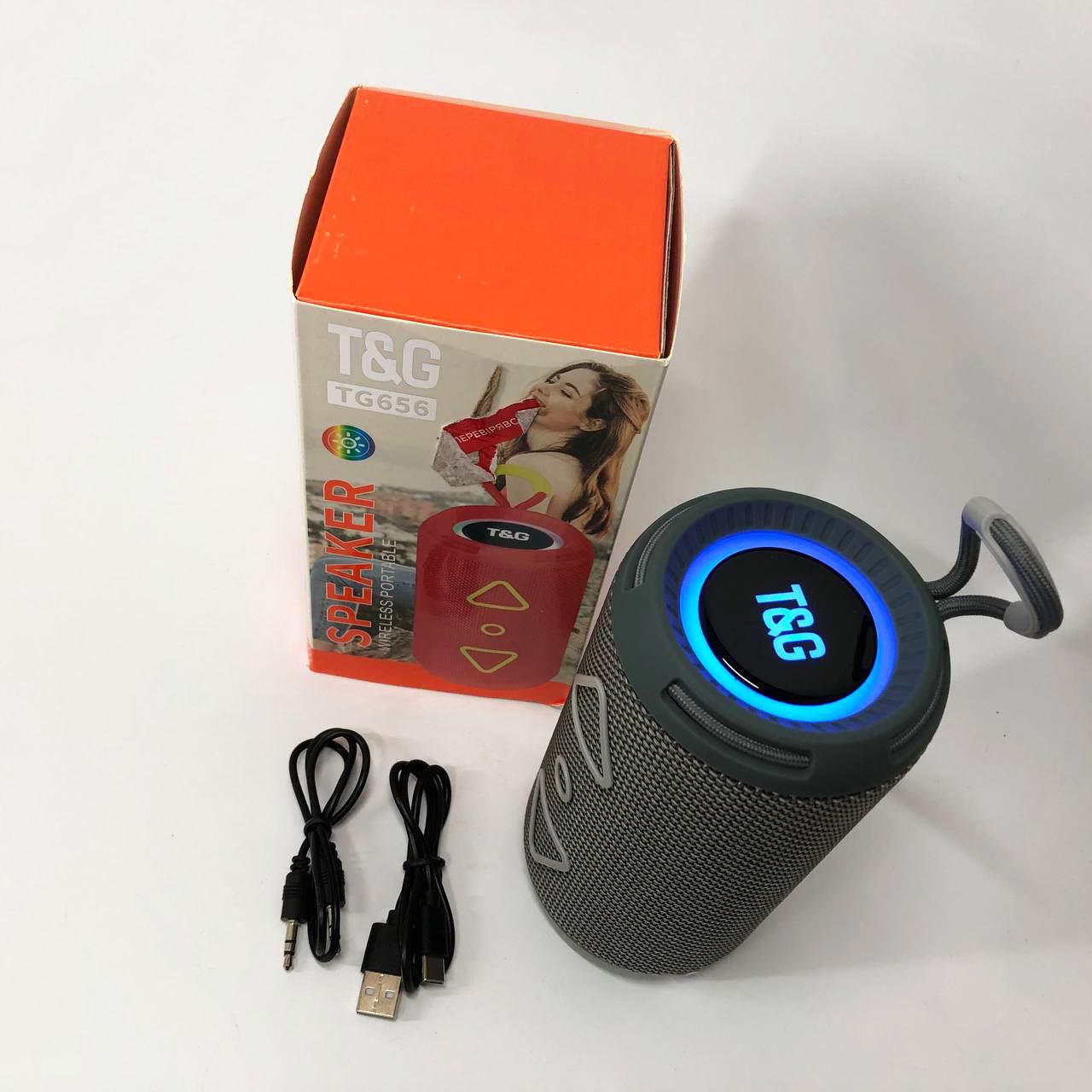 Портативна колонка Bluetooth TG656 FM-радіо Сірий - фото 12 Портативна колонка Bluetooth TG656 FM-радіо Сірий - фото 12