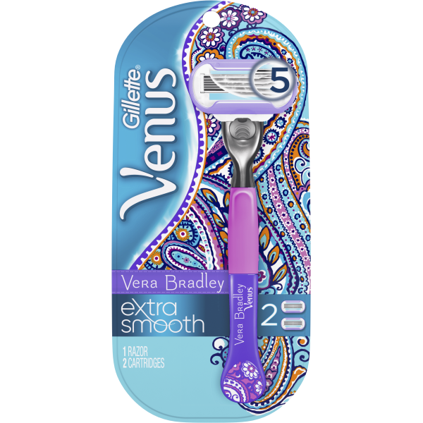 Станок для бритья женский Gillette Venus Swirl Extra Smooth Vera Bradley и 2 кассеты