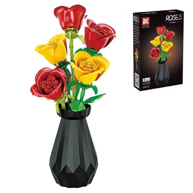 Конструктор Elegant троянди з вазоном 35,9 см на 249 деталей (622) - фото 2 Конструктор Elegant троянди з вазоном 35,9 см на 249 деталей (622) - фото 2