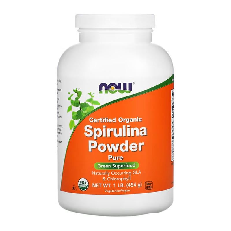 Спирулина NOW Organic Spirulina Powder 454 г Без вкуса (18571-01)