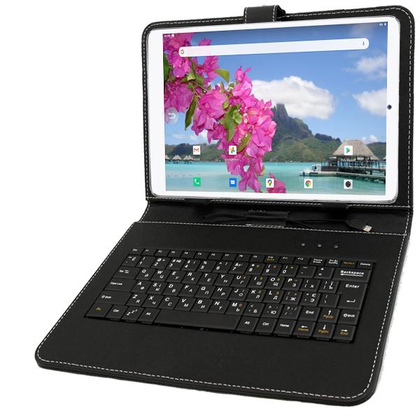Планшет-телефон Adronix MT Pad 464 LTE 4GB/64GB IPS 10/1'' з чохлом-клавіатурою Silver (24983075) - фото 1 Планшет-телефон Adronix MT Pad 464 LTE 4GB/64GB IPS 10/1'' з чохлом-клавіатурою Silver (24983075) - фото 1