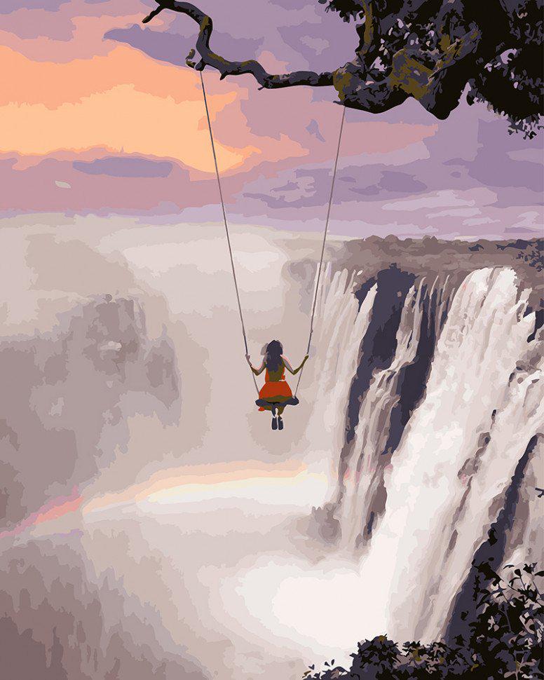 Картина по номерам Brushme Миг над водопадом (GX27935) Картина по номерам Brushme Миг над водопадом (GX27935)