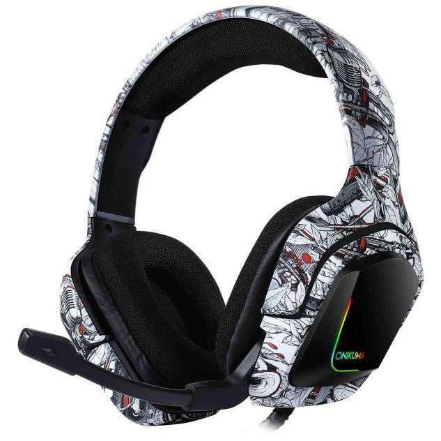 Наушники игровые ONIKUMA Gaming LED K20 Серый (1153012575)