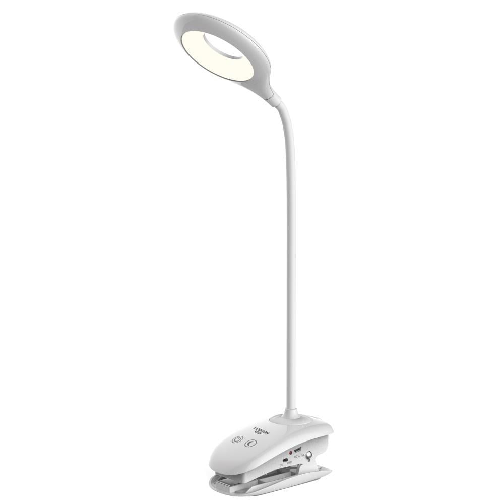 Настольная LED-лампа Lebron L-TL-L-Clip-46 Li-ion USB с клипсой 5W 4100K 1200 mAh Белый (27813869)