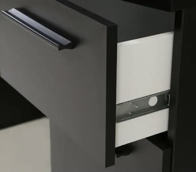 Компьютерный стол Mebellini Комбо Classic 1350х710/860х600 мм Антрацит (арт.SKEP1000-062) - фото 2