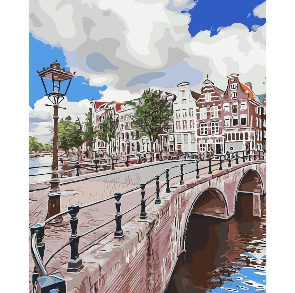 Картина по номерам Strateg Уютный мостик 40x50 см (SY6079)