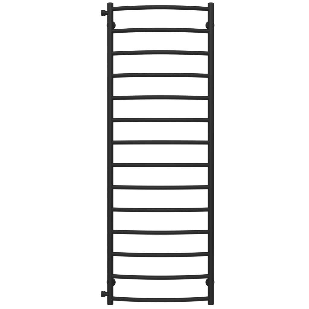 Полотенцесушитель водяной Deffi Классик П14 боковое левое подключение нержавеющая сталь 500х1500 мм Черный (C.DK.150.50.14.BB)