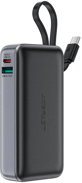 Повербанк ACEFAST M7 PD30W 10000 mAh Black (KST-6974316283379)