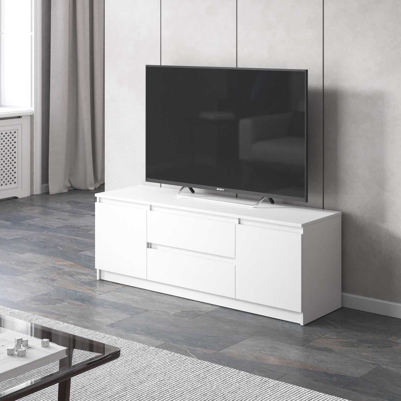 Тумба под телевизор Вайс R-28 1402х400х531 мм Белый (30668587) - фото 1 Тумба под телевизор Вайс R-28 1402х400х531 мм Белый (30668587) - фото 1