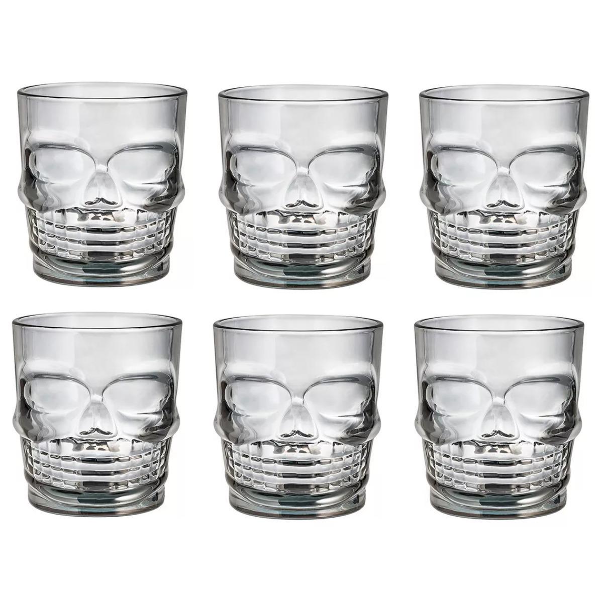 Набор бокалы для пива стаканы и рюмки KITUA Череп 18 предметов Grey - фото 6 Набор бокалы для пива стаканы и рюмки KITUA Череп 18 предметов Grey - фото 6
