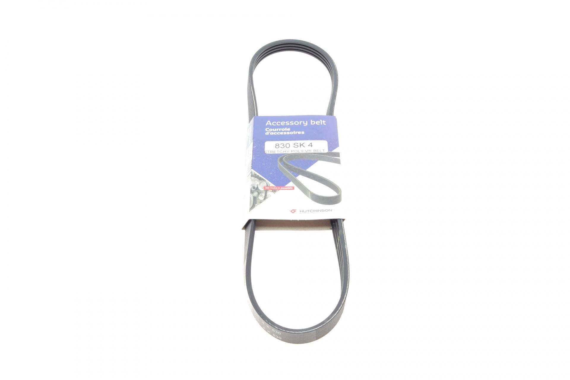 Ремінь генератора HUTCHINSON BMW 5 E60 2.5/3.0D 04-10 M57 4PK830 830 SK 4