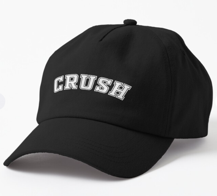Кепка унисекс Malfini с принтом "Crush" Черный (ПН146К-1)