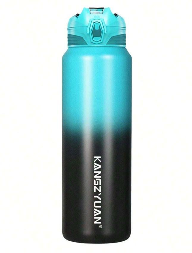 Термос с ситечком из нержавеющей стали для горячих и холодных напитков универсальный 1000 мл Голубой (2554472487)