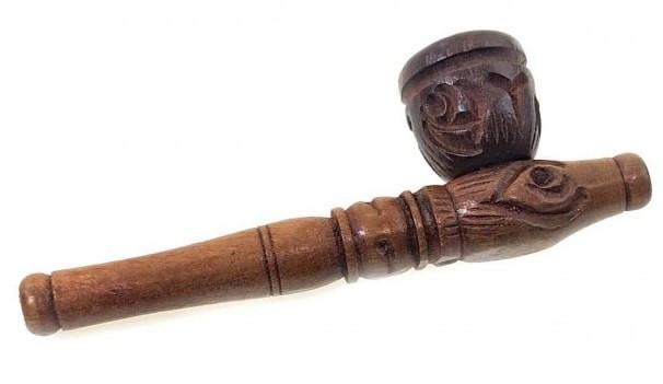 Трубка курильна ShamanShop рожеве дерево 10,5х3,5х2 см 4" (3361A)