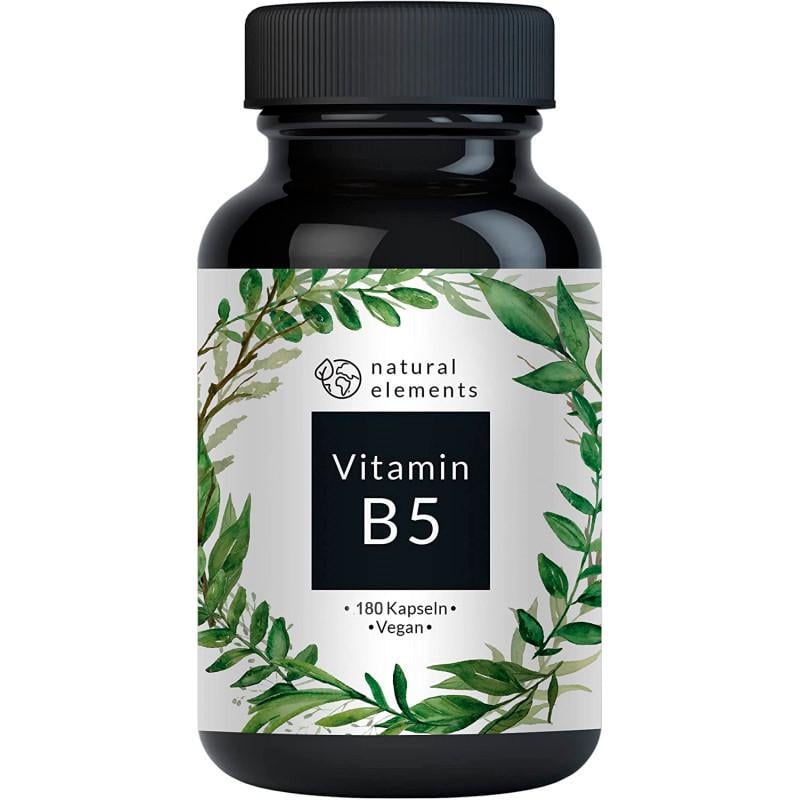 Вітамін Natural Elements B5 500 мг 180 капсул (50093NEB5180K)