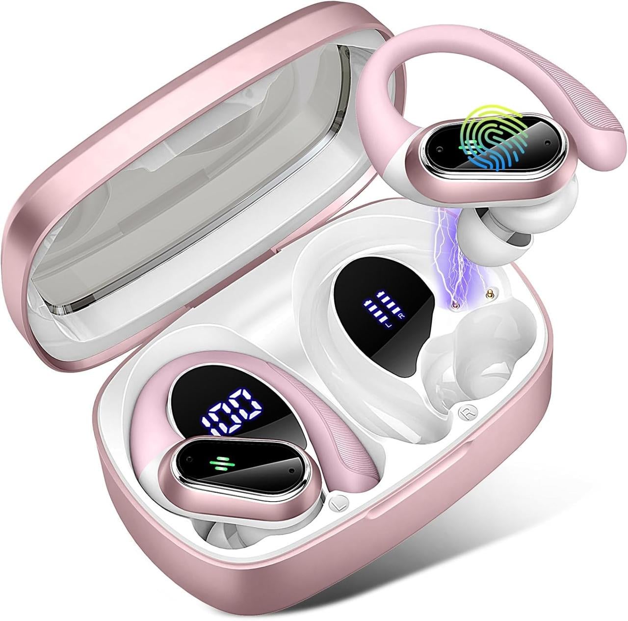 Навушники-вкладки бездротові Bluetooth 5.3 Sport Poounur H9