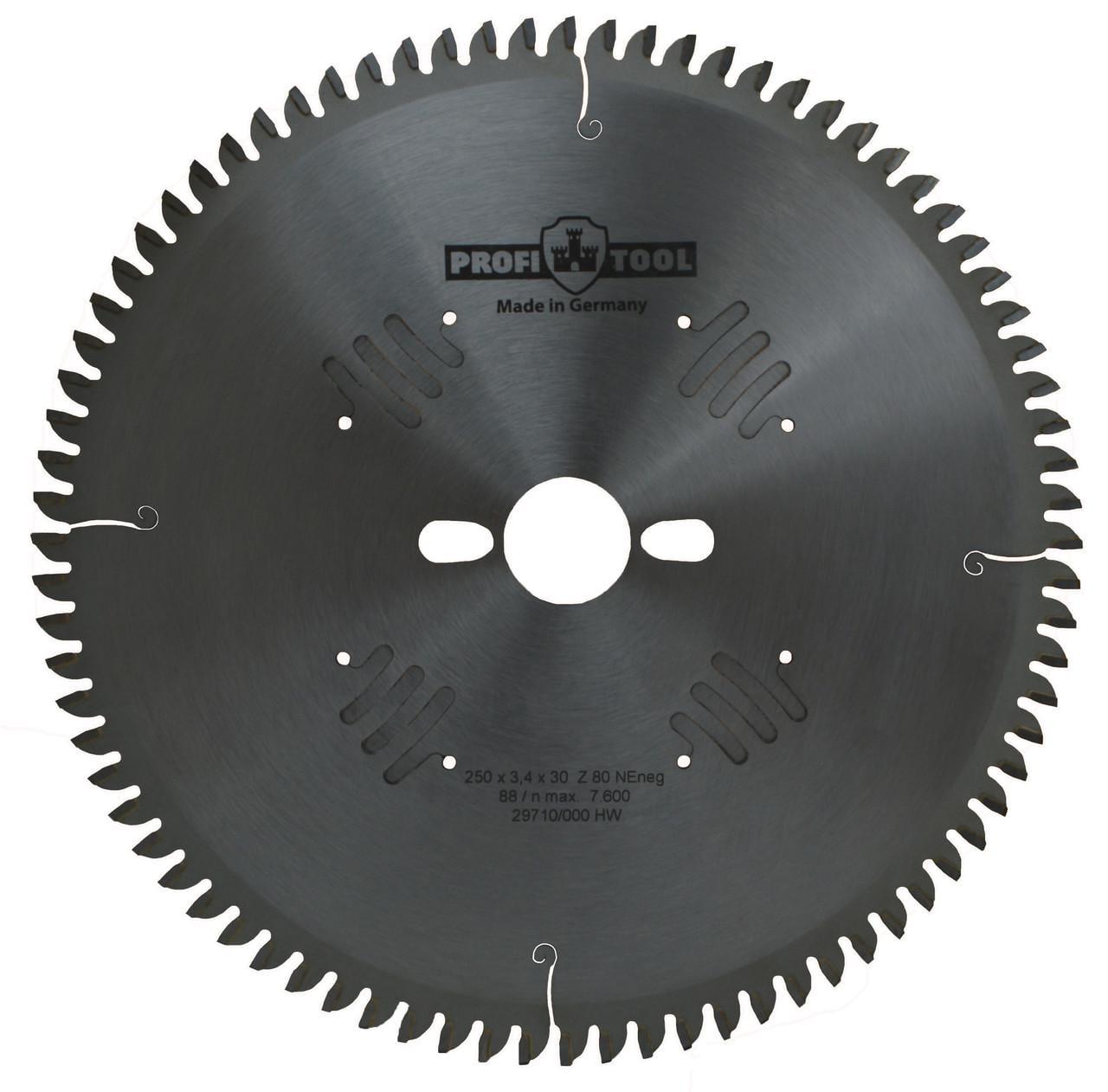 Диск пиляльний PROFITOOL Z 80 TFneg 250х3,4х2,8х30 мм (2125011)