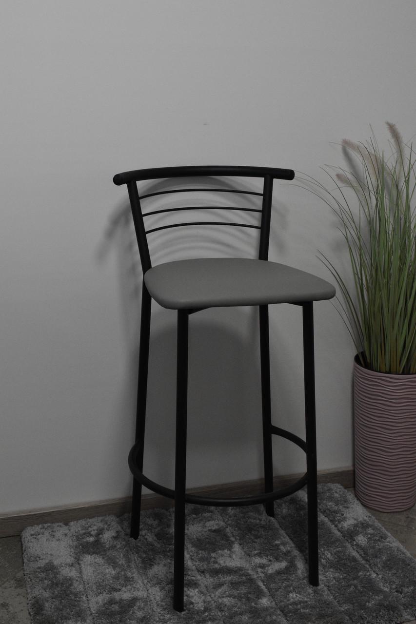 Барний стілець Маркос Хокер 30х30х97 см Сірий/Чорний (29519056)