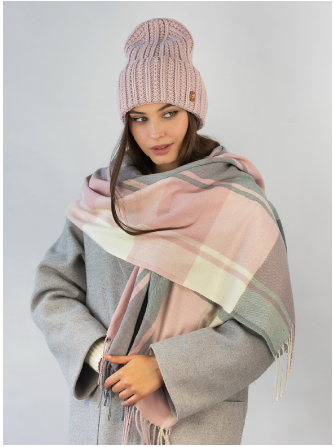 Комплект шапка и кашемировый женский палантин Braxton (863W) - фото 3 Комплект шапка и кашемировый женский палантин Braxton (863W) - фото 3