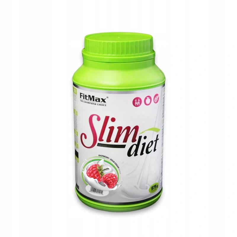 Протеин-заменитель пищи Slim Diet Raspberry cream для женщин 21,1% protein 975 g