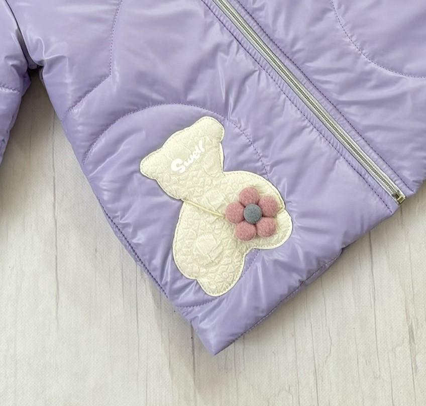 Куртка демісезонна для дівчинки 86 см Лаванда (D-8444-86л) - фото 2 Куртка демісезонна для дівчинки 86 см Лаванда (D-8444-86л) - фото 2