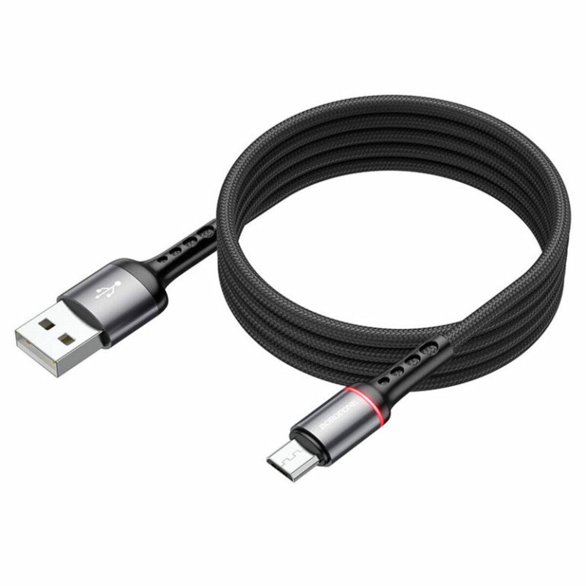 Кабель Borofone BU33MB USB - Micro USB 1,2 м Black (10440806) Кабель Borofone BU33MB USB - Micro USB 1,2 м Black (10440806)