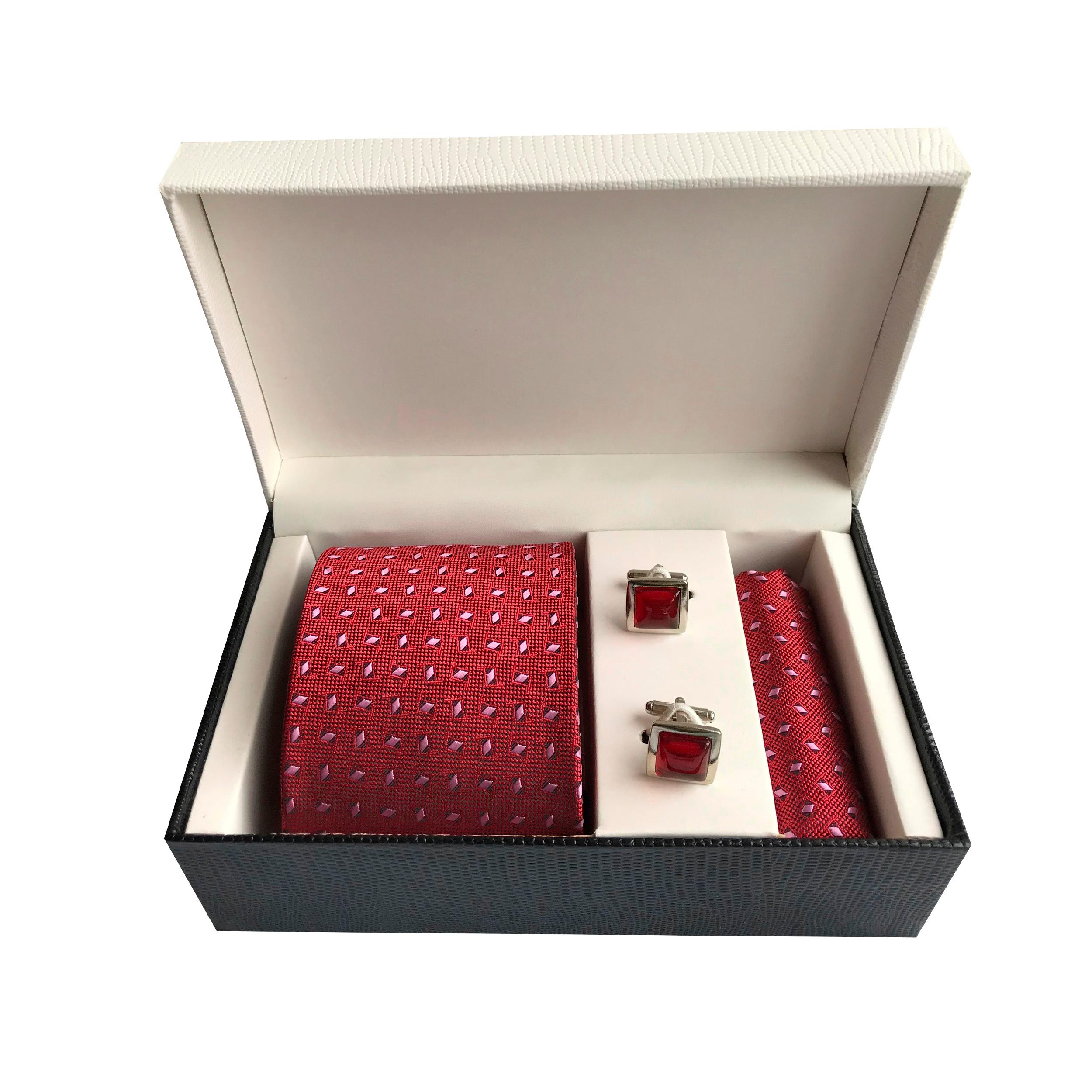 Подарочный мужской набор Silk Route галстук/запонки/платочек (565)
