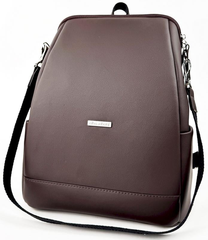 Міський рюкзак жіночий Alba Soboni 250053 з кишенею для ноутбука 13,6" Коричневий