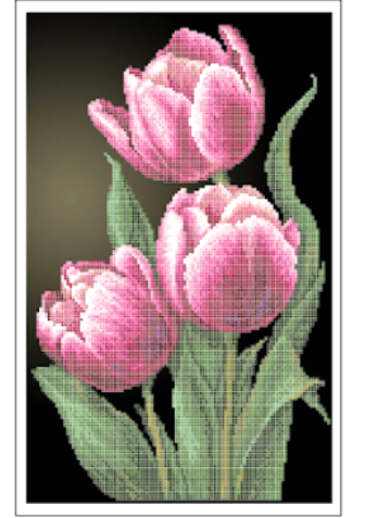 Схема для вишивки бисером Золотая Подкова Тюльпаны ЗПК-065 (2371918355)