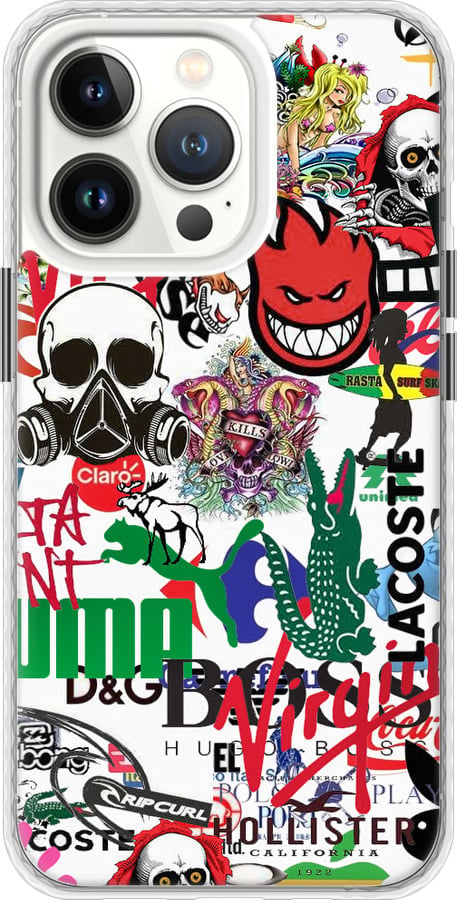 Чехол на iPhone 13 Pro Many different logos (4022pm-2372-42517) Чехол на iPhone 13 Pro Many different logos (4022pm-2372-42517)