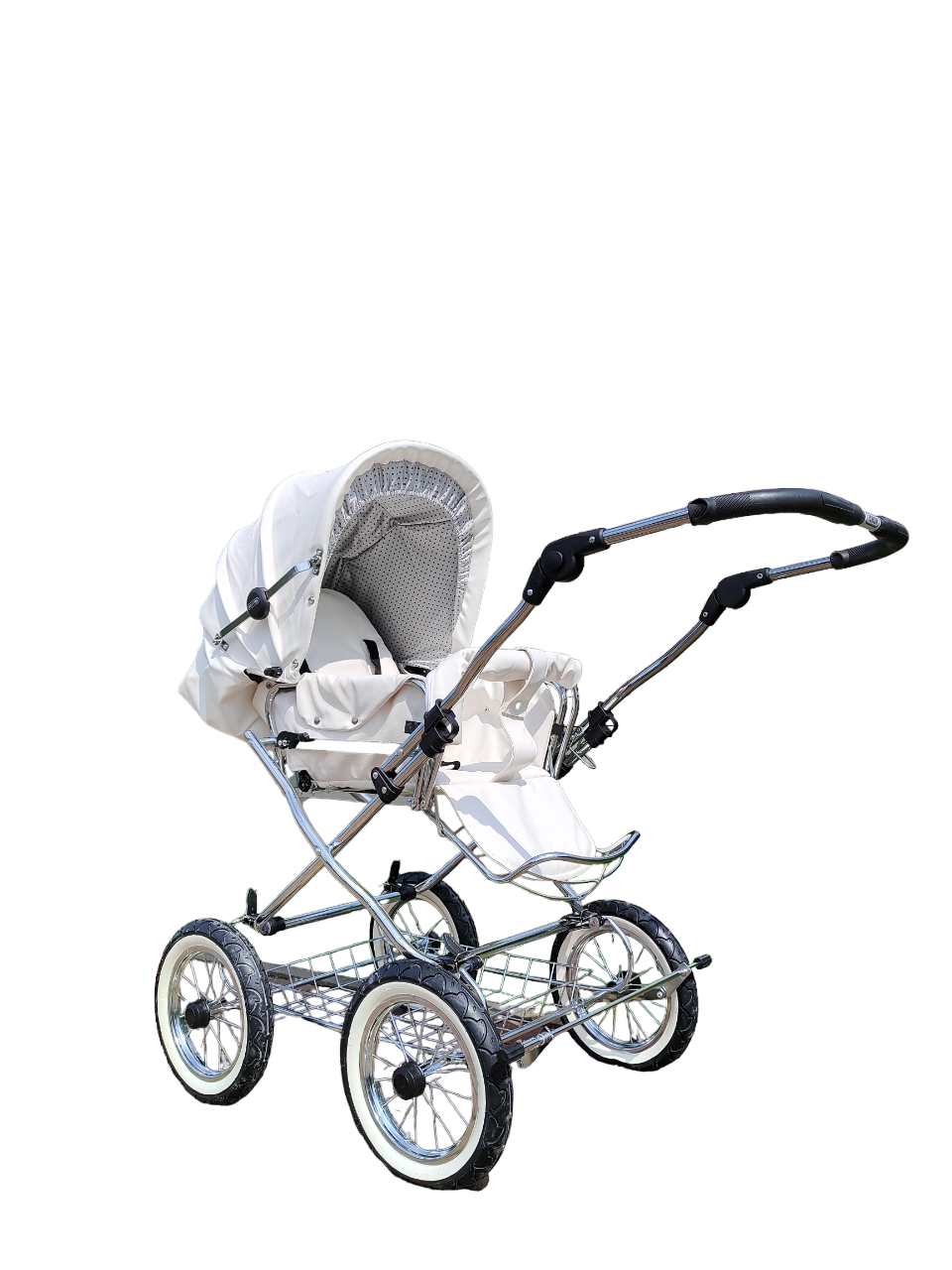 Детская коляска-трансформер Eichhorn Combination Stroller Белый/Серый - фото 1