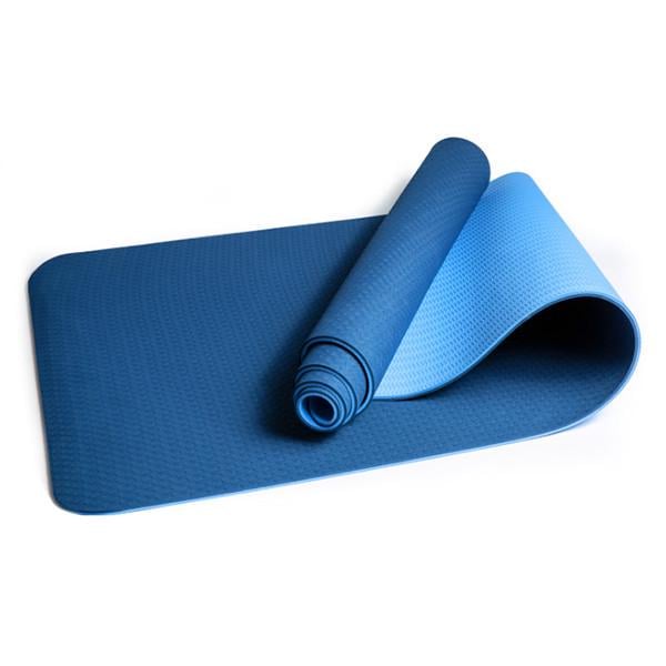 Коврик для йоги и фитнеса OSPORT FI-0076 Yoga ECO Pro 183х61х0,6 см Синий/Голубой
