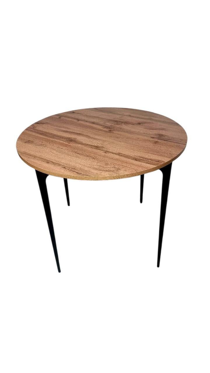 Стол Dinat Round vero 900х900х740 мм Тахо/Черный Стол Dinat Round vero 900х900х740 мм Тахо/Черный