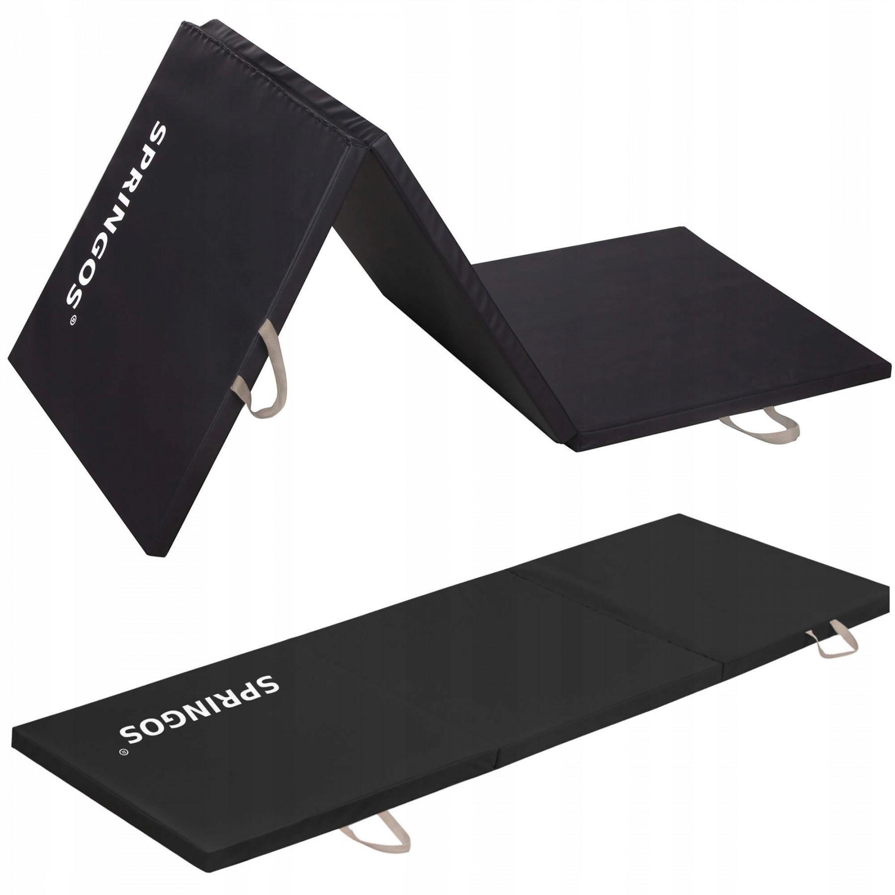 Мат гимнастический складной Springos 180x60x3 cм Black (20341)