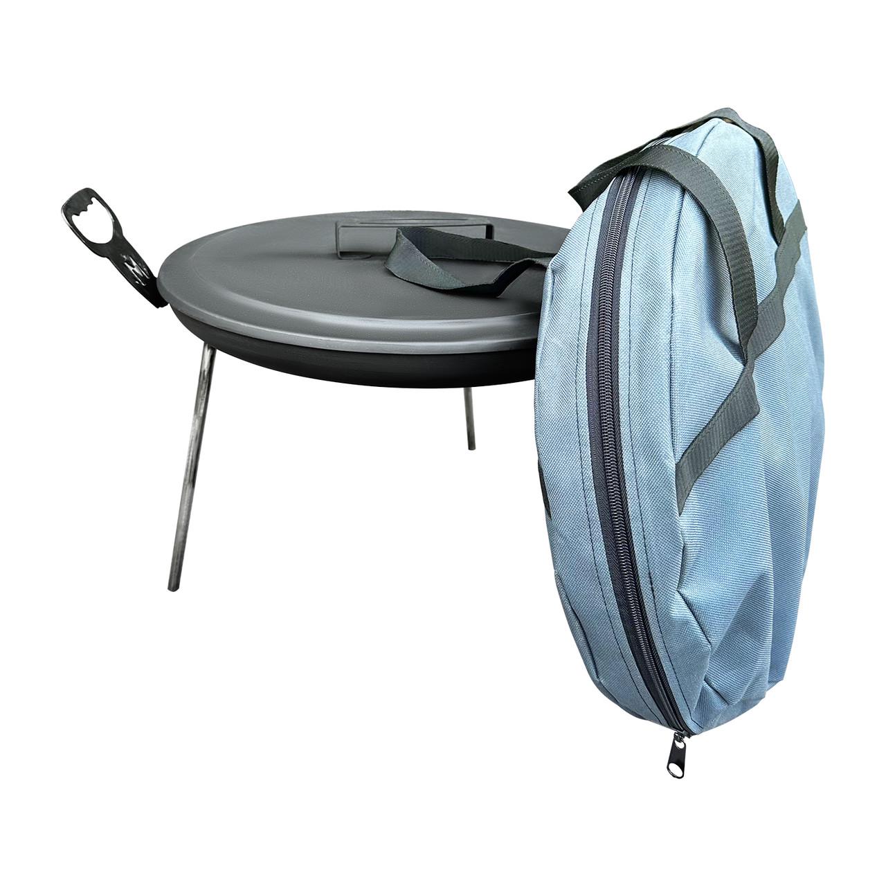 Сковорода с диском Фрея с крышкой/чехлом/съемными ножками 40 см (SDR-40KCH) - фото 3