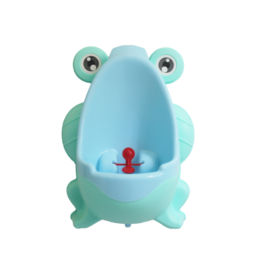 Настінний вертикальний пісуар SUNROZ Frog Baby Training Toilet для хлопчиків з мішенню Блакитний (SUN5772)