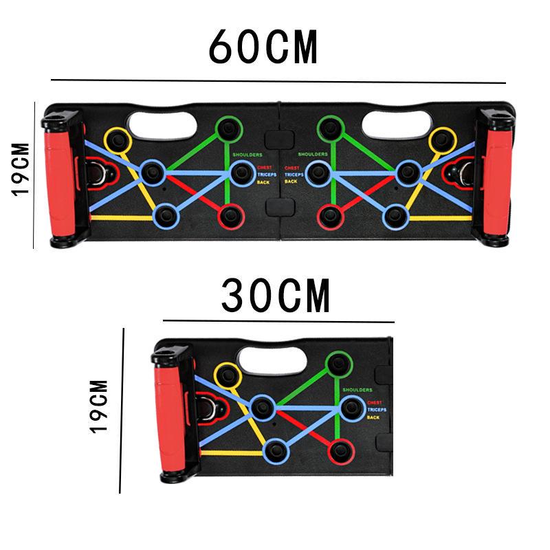 Доска для отжиманий Push Up Rack Board 10в1 и эспандеры 5 шт. - фото 3