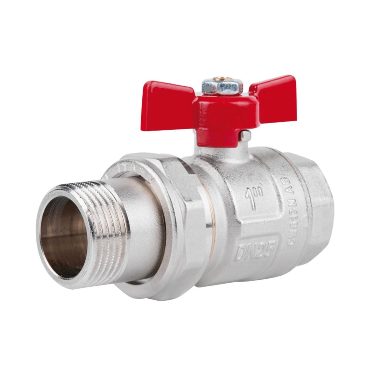Кран шаровой американка ICMA 1 прямой (№347)