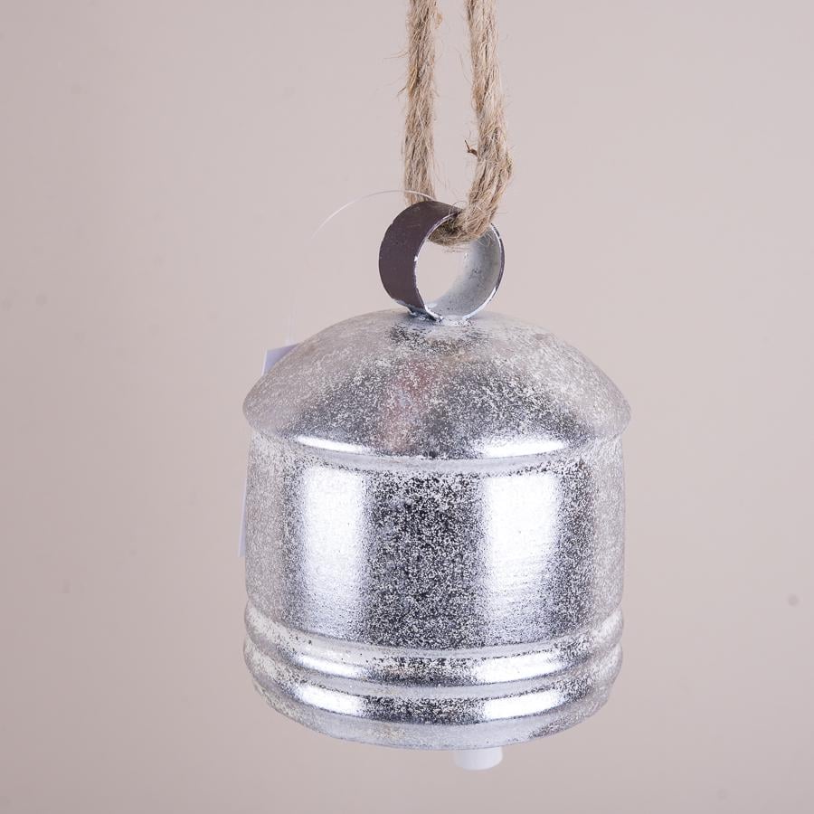 Дзвіночок металевий Постарілий 12 см Срібний (8269-1)
