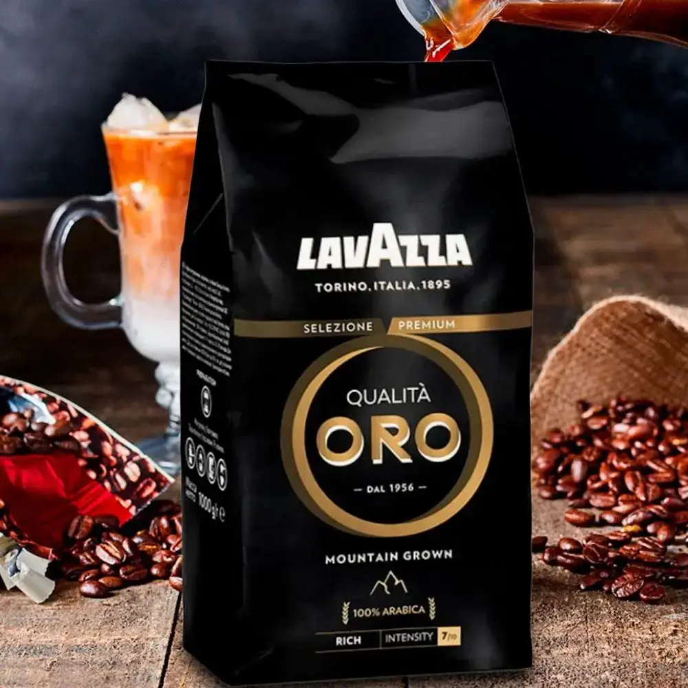 Комплект кави в зернах Lavazza Qualita Oro 1 кг + кофе в зернах Lavazza Oro Mountain 1 кг - фото 4 Комплект кави в зернах Lavazza Qualita Oro 1 кг + кофе в зернах Lavazza Oro Mountain 1 кг - фото 4