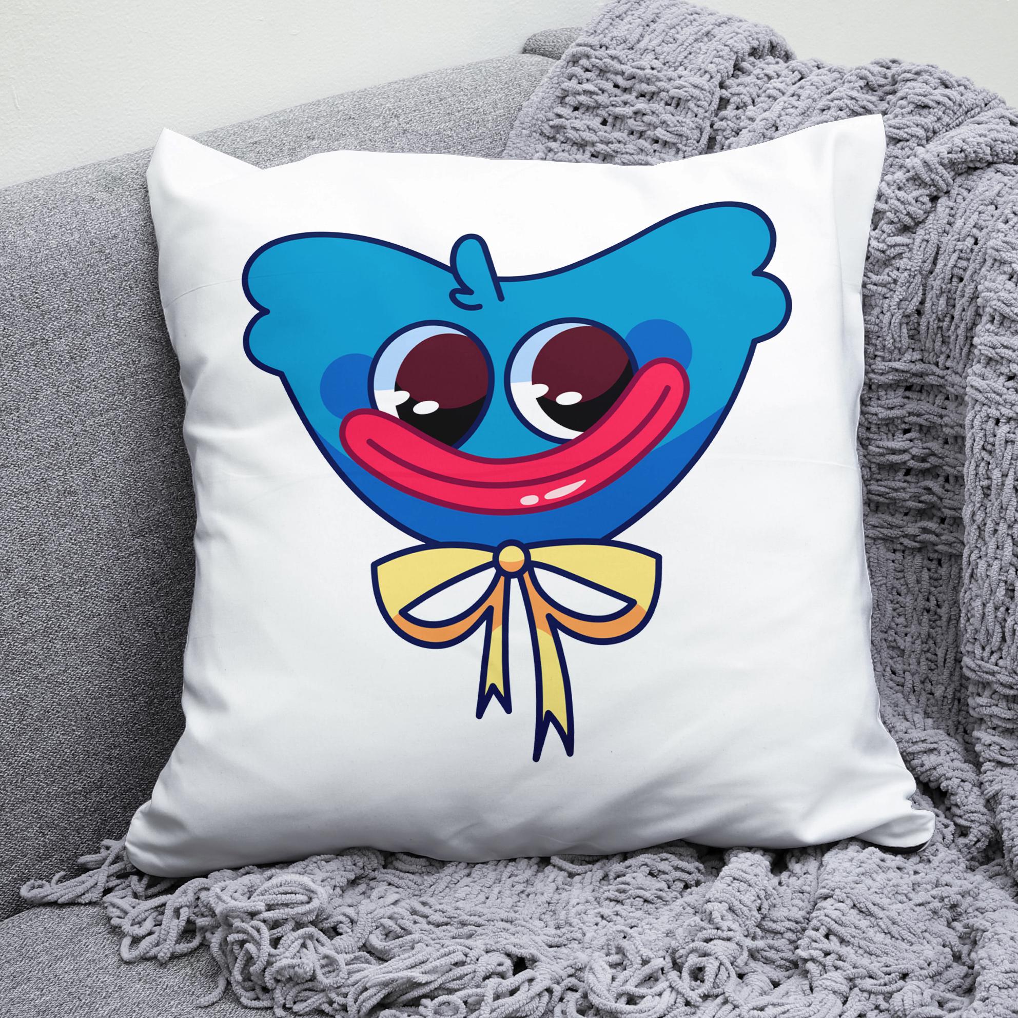 Плюшевая подушка квадрат с принтом игры Huggy Wuggy Хаги Ваги