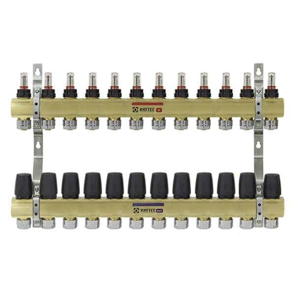 Коллектор с расходомерами Raftec LCR-1.12 1"x12 (4548613) Коллектор с расходомерами Raftec LCR-1.12 1"x12 (4548613)